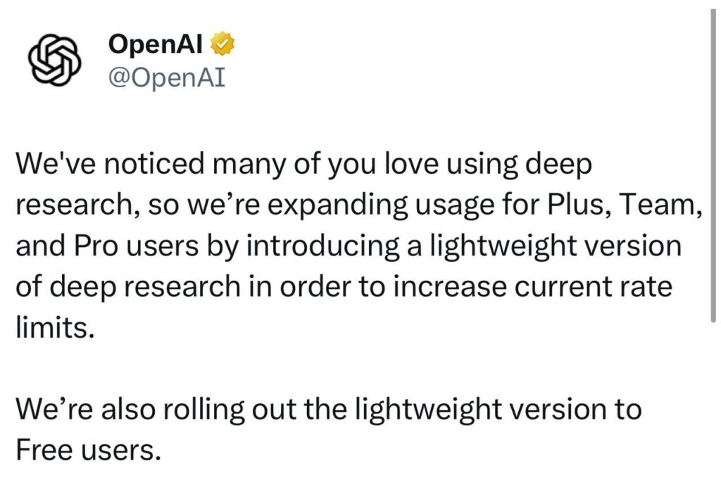 OpenAI updates 2025