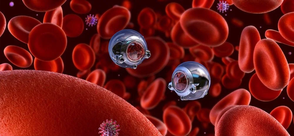 Nanobots treating disease with AI