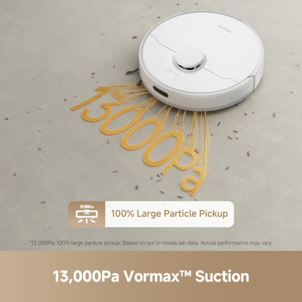 DREAME F10 Robot Vacuum and Mop Combo, 13,000Pa Suction, 300min Runtime, Smart LiDAR Navigation, 2-in-1 Cleaning with App & Voice Control - Image 3