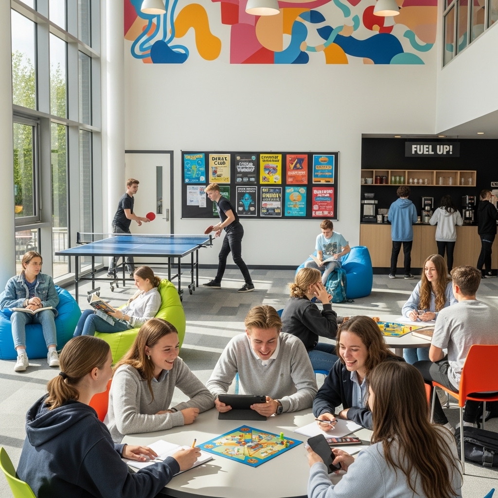 AI replacing classrooms for learning while schools evolve into social hubs for collaboration and student interaction