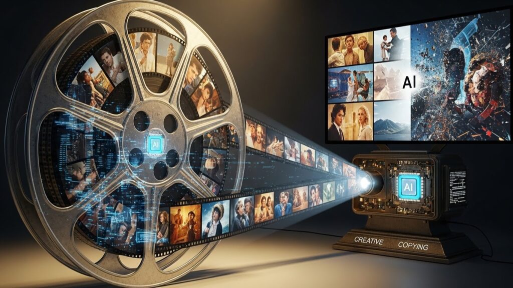 AI-generated movies showcasing how artificial intelligence transforms scriptwriting, editing, and film production