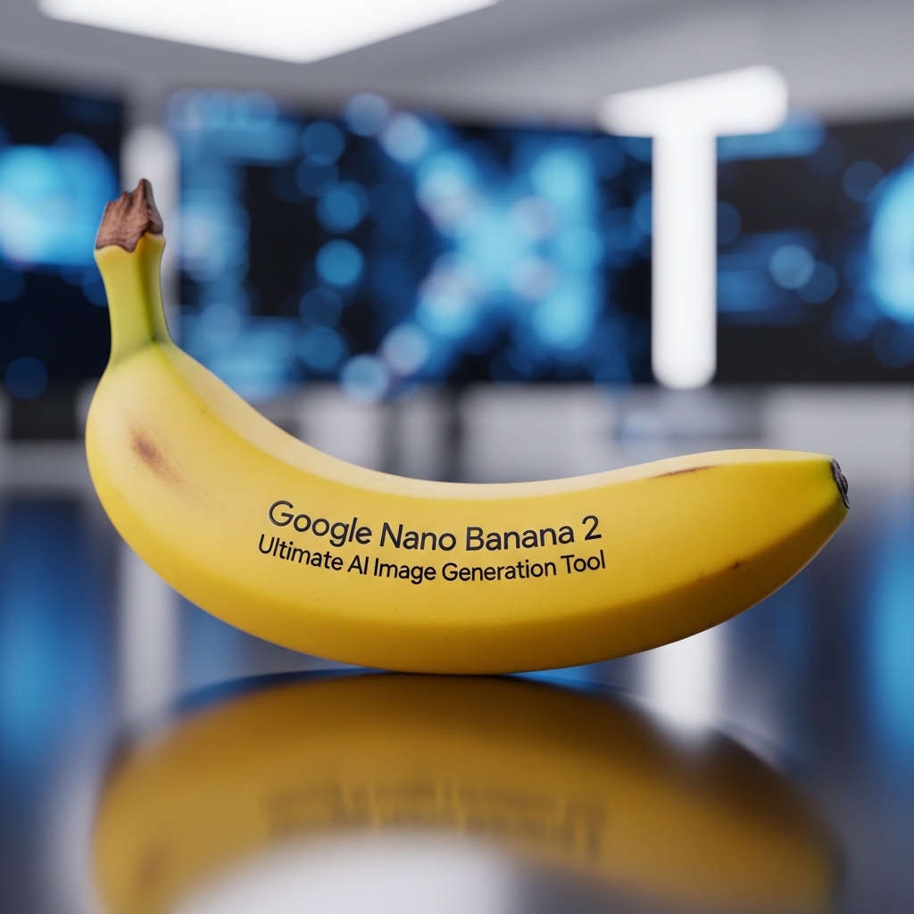 Google Nano Banana 2 AI image generation tool branding concept visualization