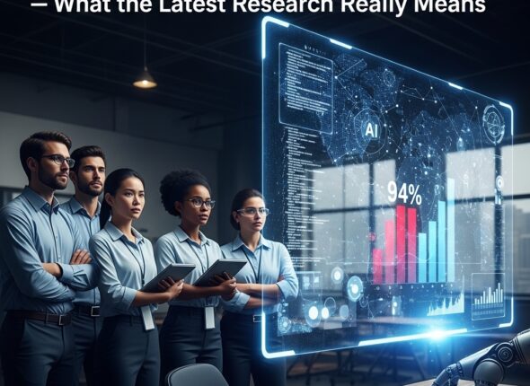 AI job exposure statistics presentation showing how artificial intelligence affects computer and technology jobs
